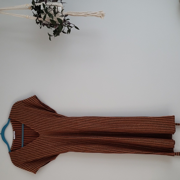 Zara Sparkly Striped Dress - Picture 1 of 8